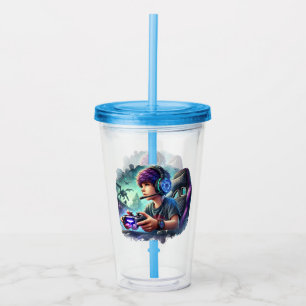 Video Gamer  Acrylic Tumbler