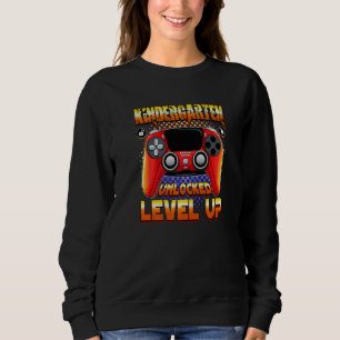 Video Gamer Back To School  Kindergarten Unlocked  Sweatshirt