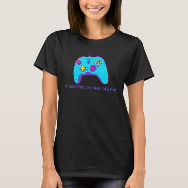 Video Gamer Controller Graphic Short Sleeve PC Gam T-Shirt (Front)