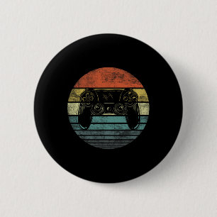 Video Gamer Gifts Funny Retro Video Game Controlle 6 Cm Round Badge