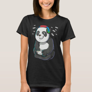 Video Gamer Panda Gaming Panda Bear Pew Gamer Kids T-Shirt