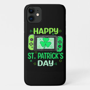 Video Gamer Shamrock Happy St Patricks Day Case-Mate iPhone Case