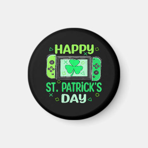 Video Gamer Shamrock Happy St Patricks Day Magnet