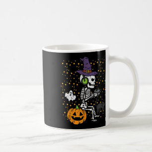Video Gamer Skeleton Halloween Costume Men Boys Ki Coffee Mug
