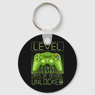 Video Gamer Student 100th Day 100 Days Of School T Key Ring