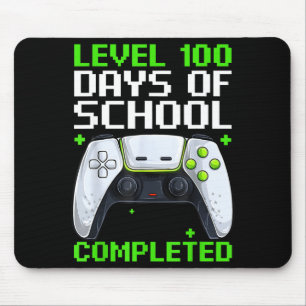 Video Gamer Student 100th Day Teacher 100 Days Of  Mouse Pad