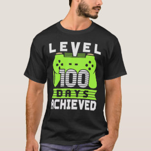 Video Gamer Student 100th Day Teacher 100 Days Of  T-Shirt