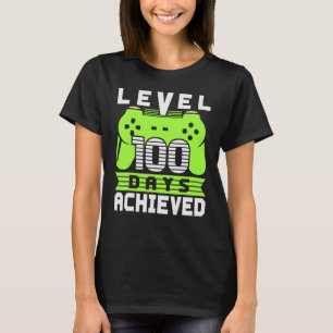 Video Gamer Student 100th Day Teacher 100 Days Of  T-Shirt