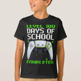 Video Gamer Student 100th Day Teacher 100 Days Of T-Shirt