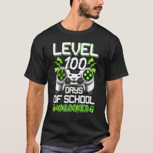 Video Gamer Student 100th Day Teacher 100 Days of  T-Shirt