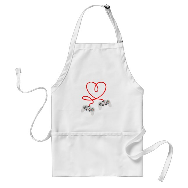 Video Gamer Valentines Day T-Shirt With Controller Standard Apron (Front)