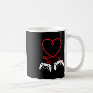 Video Gamer Valentines Day With Controllers Heart Coffee Mug