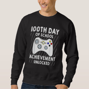Video Gamers 100th Day Of School Boys Kids Sweatshirt