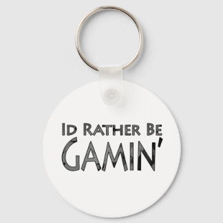 Video Games and Gaming - I'd Rather Be Gaming Key Ring