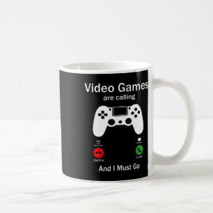 Video Games Are Calling And I Must Go Funny Consol Coffee Mug