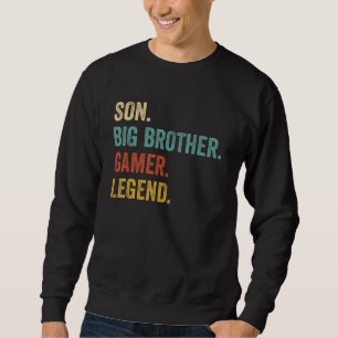 Video Games Funny Big Brother Gamer Teen Boys Kids Sweatshirt