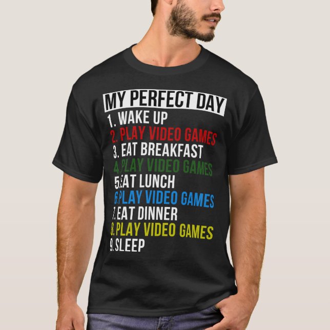 Video Games Gamer Gift T-Shirt (Front)