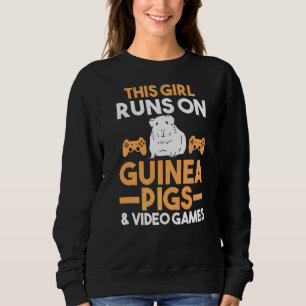 Video Games Gaming Gamer Guinea Pig Sweatshirt