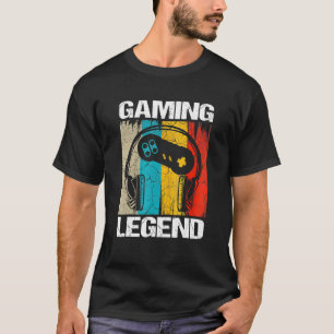 Video Games Gaming Legend Pc Gamer Boys Teenager T-Shirt