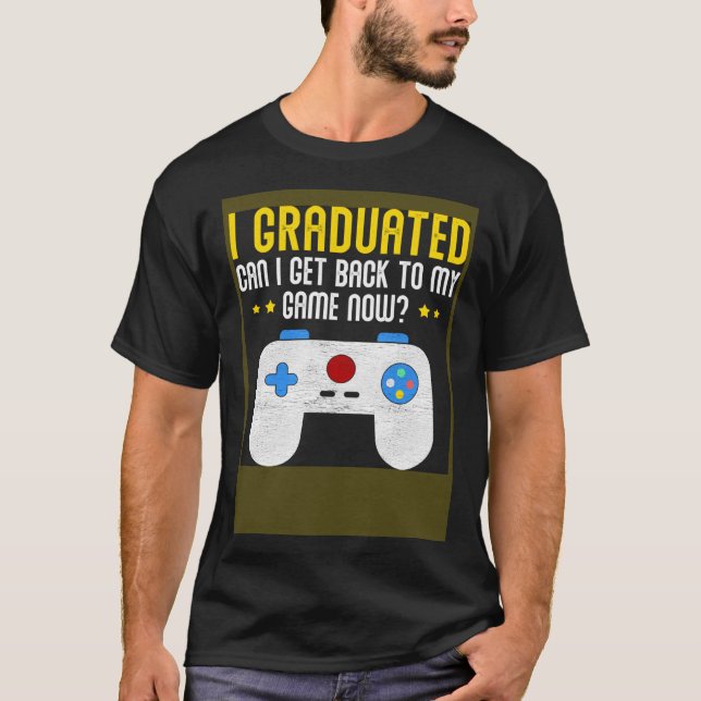 Video Games Graduation  Gamer T-Shirt (Front)