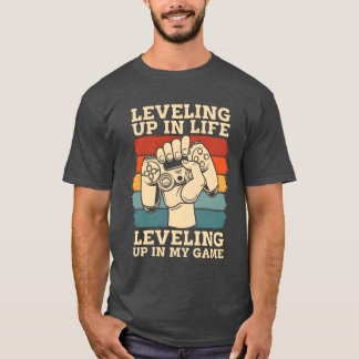 Video Games Level family funny T-Shirt