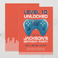 Video Games Level Unlocked Gamer Boy Birthday