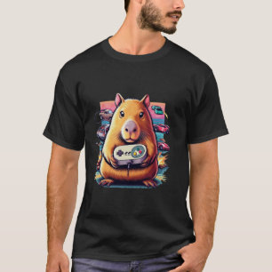 Video Games Lover Capybara Funny Video Games Capyb T-Shirt