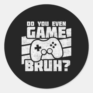 Video Games - Pc Console Gaming - Funny Video Game Classic Round Sticker