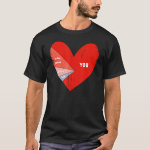 Video Games Pizza Wifi You Heart Men Boy Valentine T-Shirt