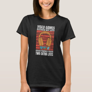 Video Games Ruined My Life  Classic Video Console  T-Shirt