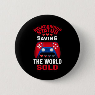 Video Games Valentines Day Gamer Gaming  6 Cm Round Badge