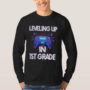 Video Gaming  for students Leveling up in First Gr T-Shirt