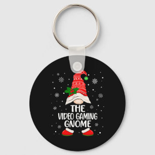 Video Gaming Gnome Funny Matching Family Christmas Key Ring