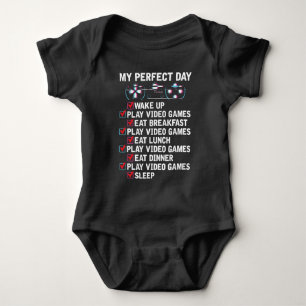Video Gaming Kid Console Nerd Humour Baby Bodysuit