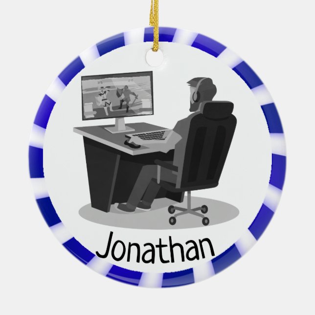 Video Gaming Ornament (Back)