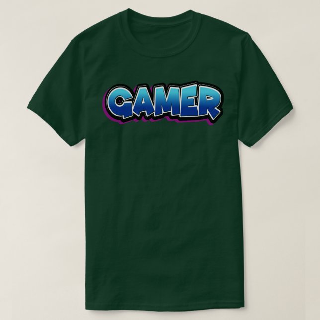 Video Gaming Words Gamers Use I Love Playing Espor T-Shirt (Design Front)