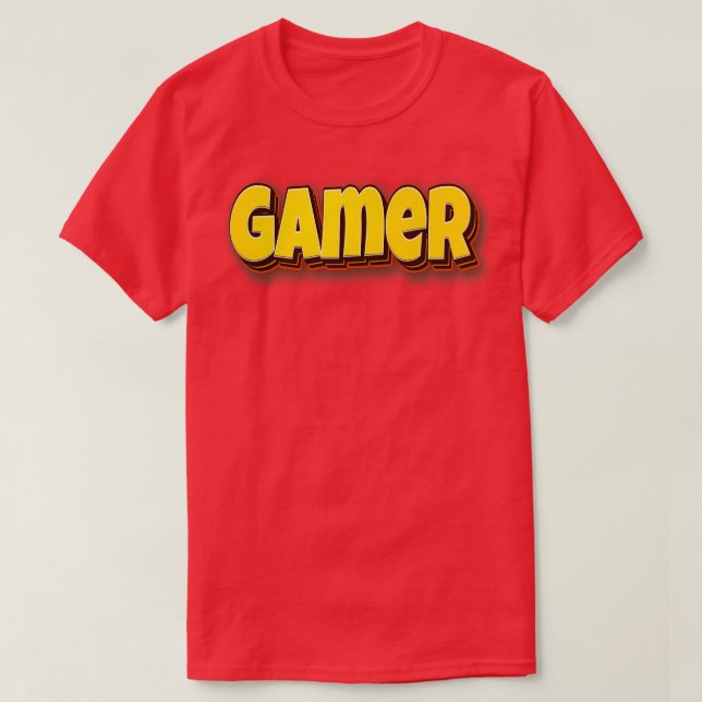 Video Gaming Words Gamers Use I Love Playing Espor T-Shirt (Design Front)