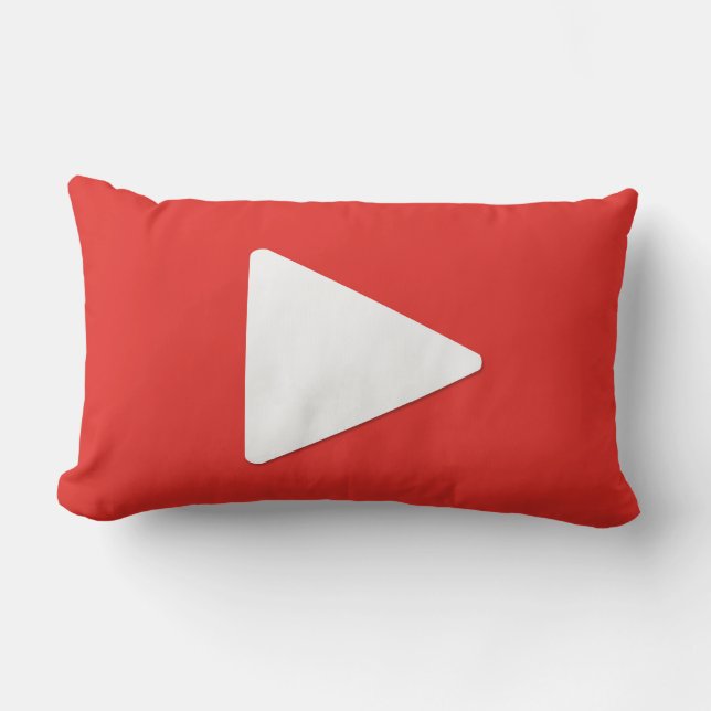 Video Play Button Pillow | Vlogging Pillow (Front)