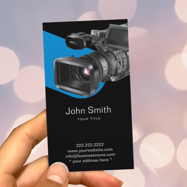 Video Recording Photography Professional Business Card (Creator Uploaded)