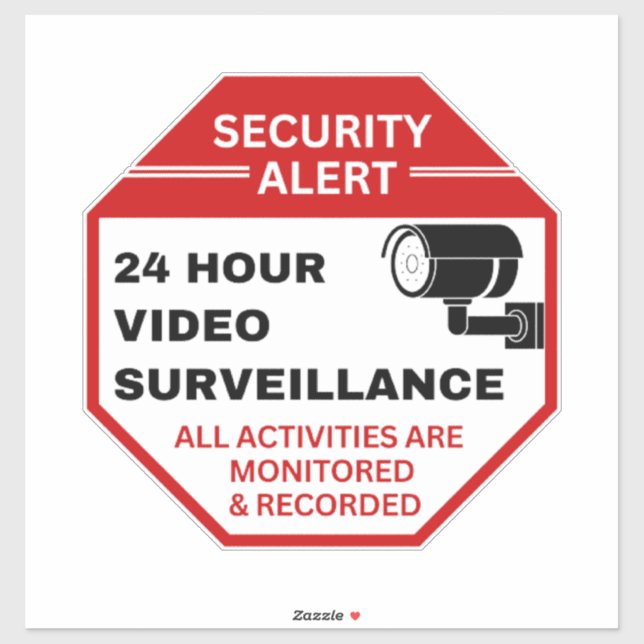Video Surveillance Signs,Business CCTV Security  (Sheet)