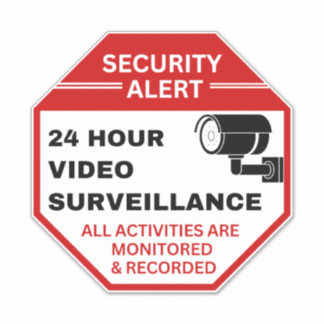 Video Surveillance Signs,Business CCTV Security 