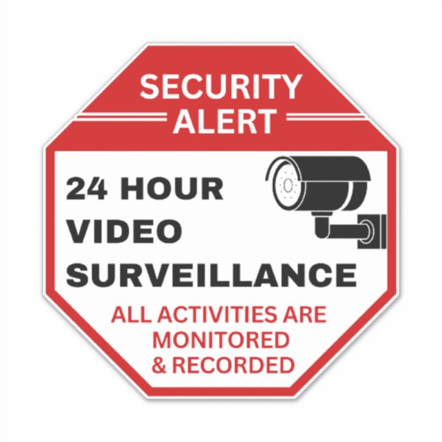 Video Surveillance Signs,Business CCTV Security  (Front)