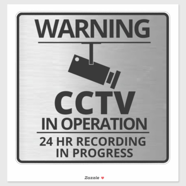Video Surveillance Signs,warning Sticker (Sheet)