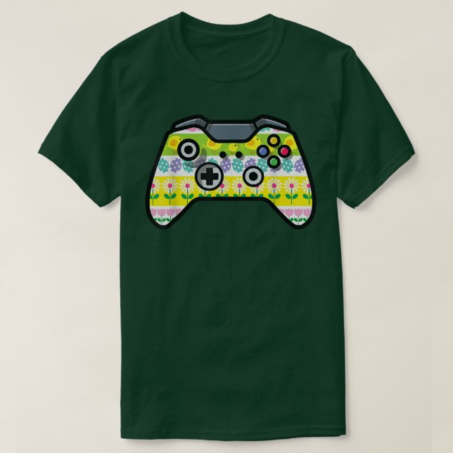 VideoGame Controller Easter Egg Hunting Gaming Pla T-Shirt (Design Front)
