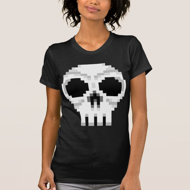 Videogame Death Skull - Pixel Art T-Shirt (Front)