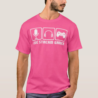 Videogames Live Streaming Gaming Streamer Gift gif T-Shirt