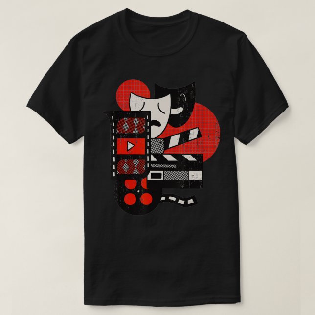 Videographer Cinematographer Movie Director film b T-Shirt (Design Front)