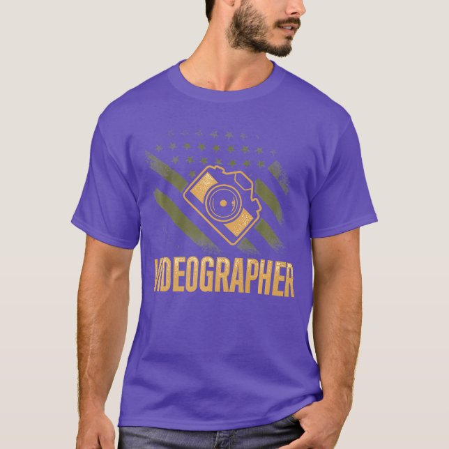 Videographer Knowledge Videography Filmmaker T-Shirt (Front)