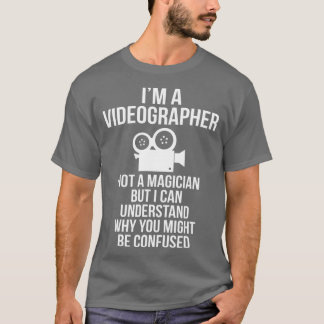 Videographer Magician Videography Filmmaker Gift T-Shirt