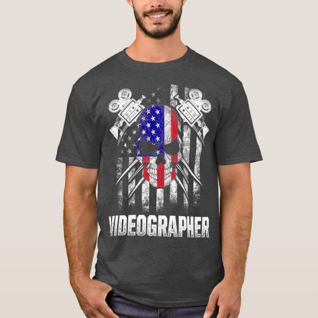 Videographer Practiced Videography Filmmaker T-Shirt (Front)